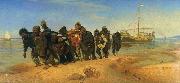 Ilya Repin Burlaks on Volga, painting